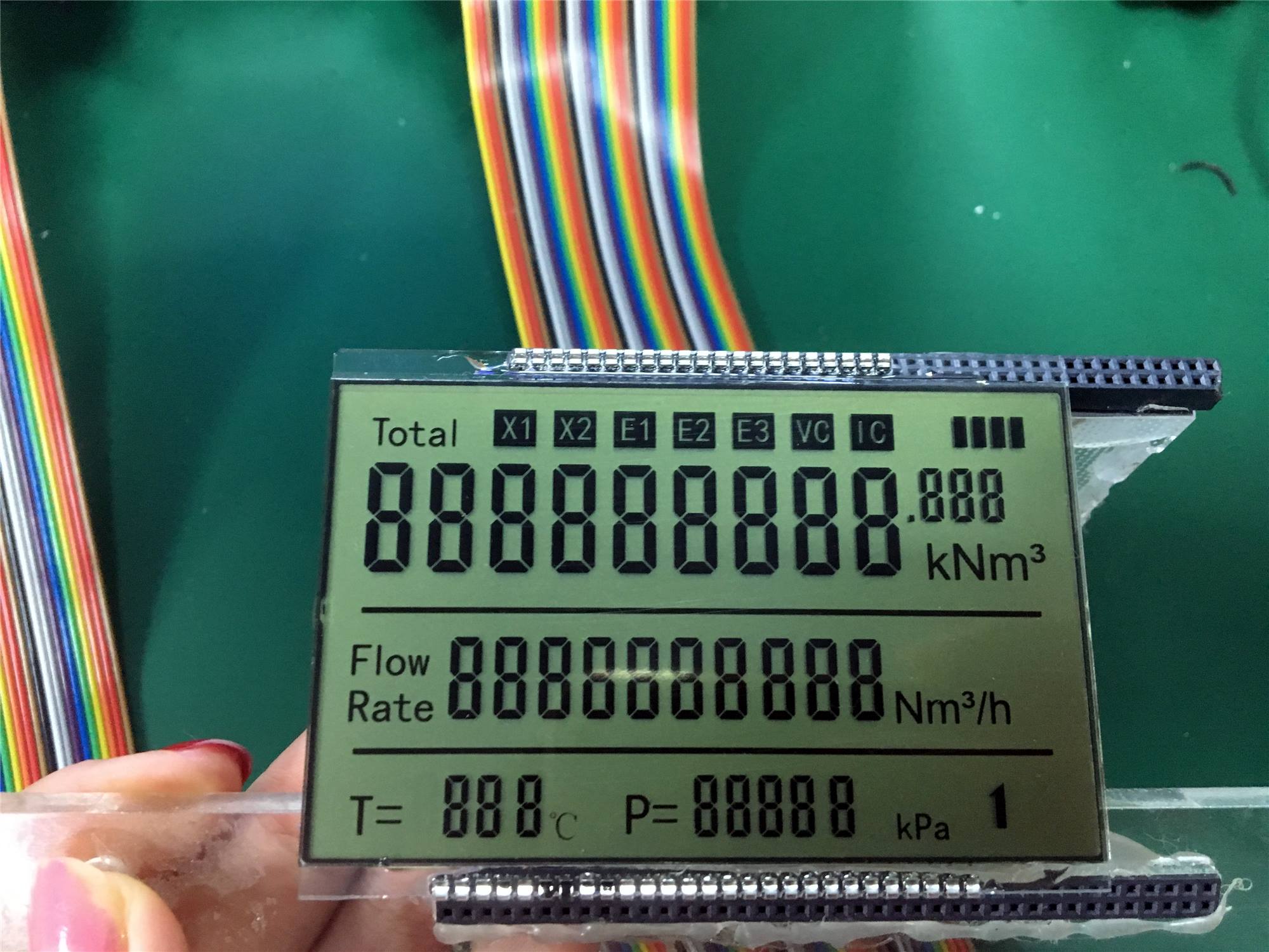 Reflective LCD for meter