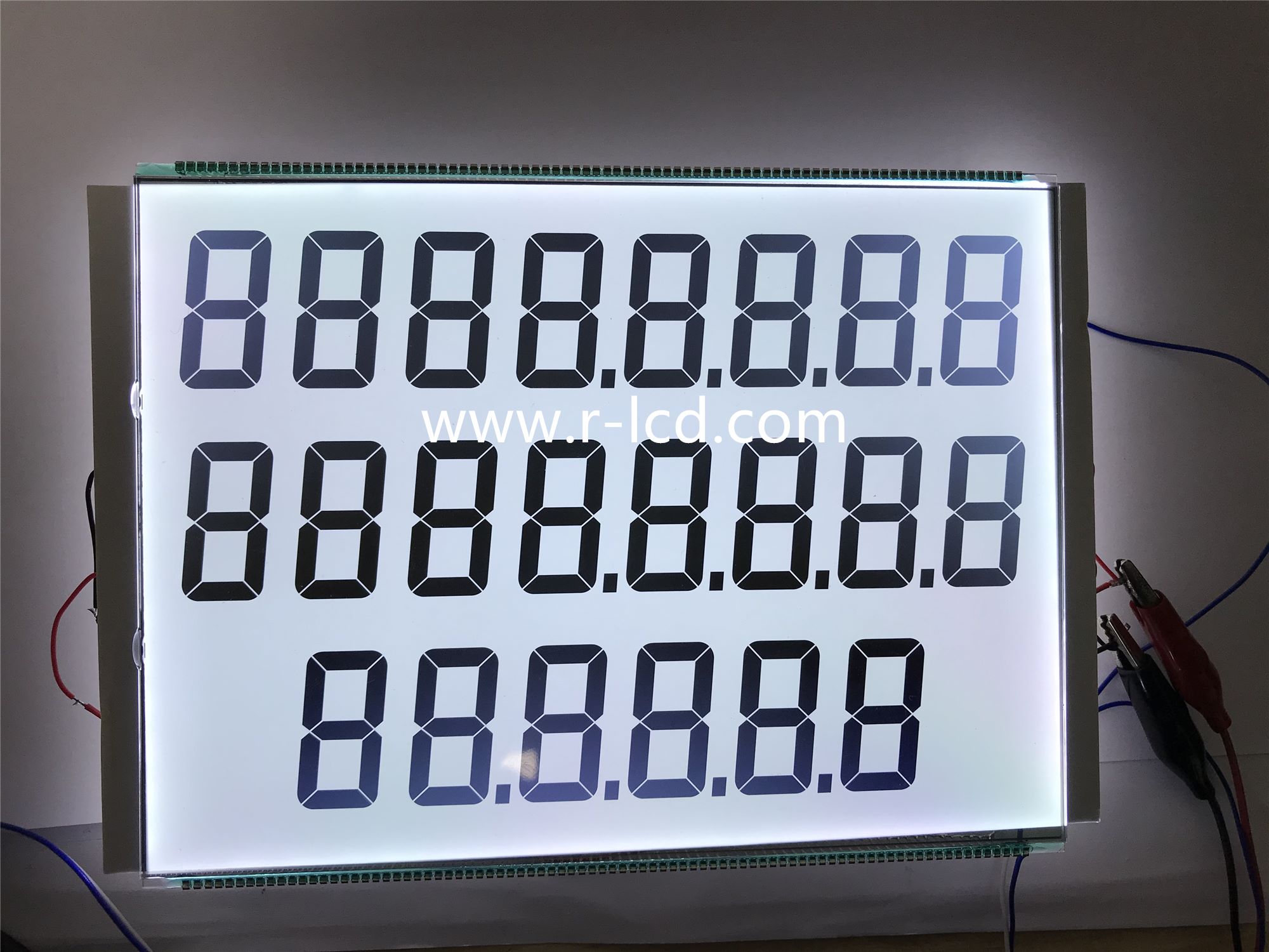 886 776 775 LCD Display with White Backlight for Fuel Dispenser